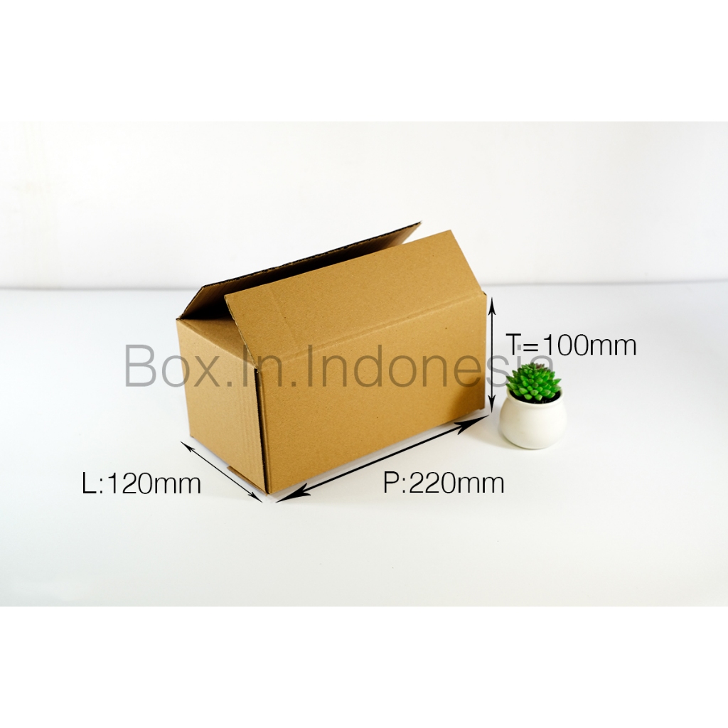 

ECER Kardus Box Dus Coklat Packing Polos 22x12x10 cm Baru