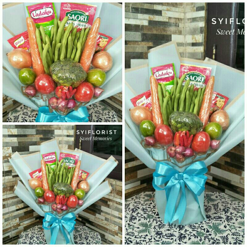 

BUKET SAYUR + BUMBU UNTUK HADIAH WISUDA, ULTAH, VALENTINE, ANNIVERSARY, HARI IBU DLL