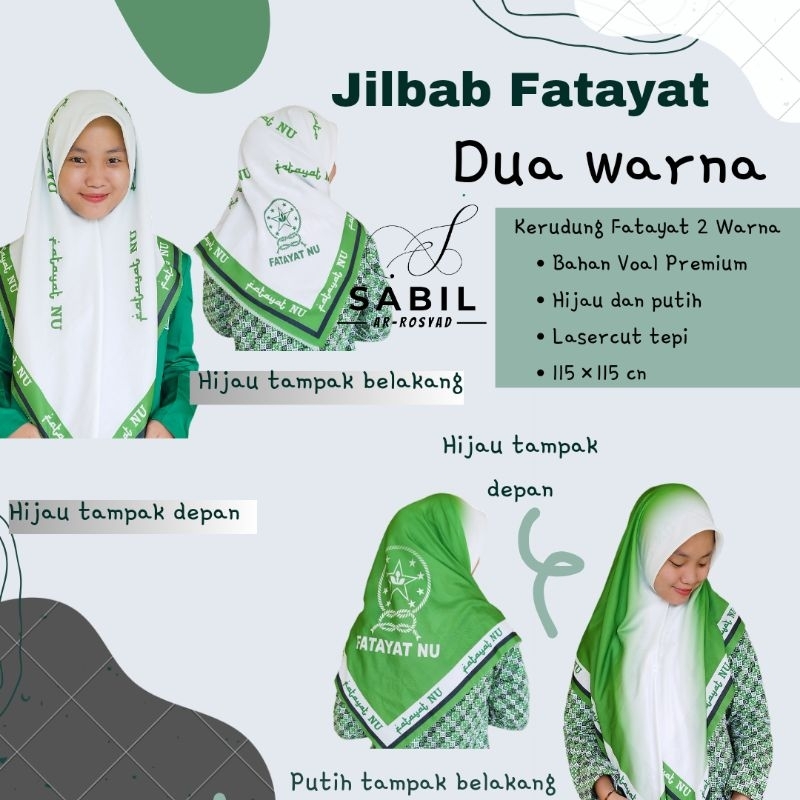Jilbab Fatayat 2 Warna