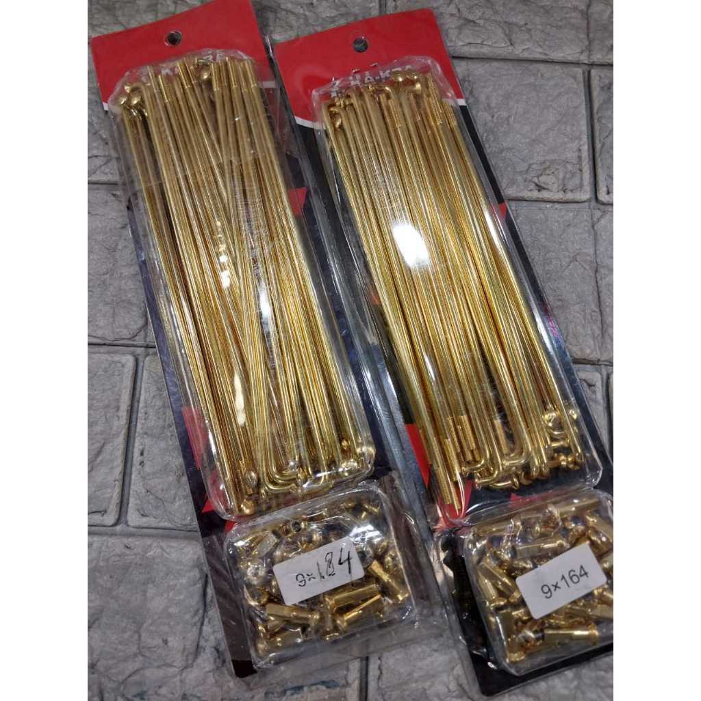 Jari jari Rx King Warna Gold Ring 18 harga Set/ sepasang Khusus lingkaran Velg 18