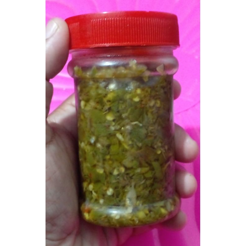 

sambal ijo campuran teri, DAPUR REI