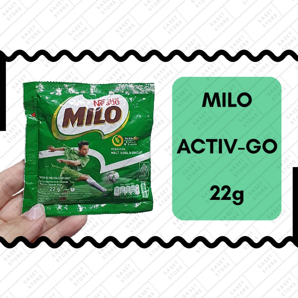 

Milo Activ-Go Cokelat 22g Sachet Susu Bubuk Instan Coklat Malt