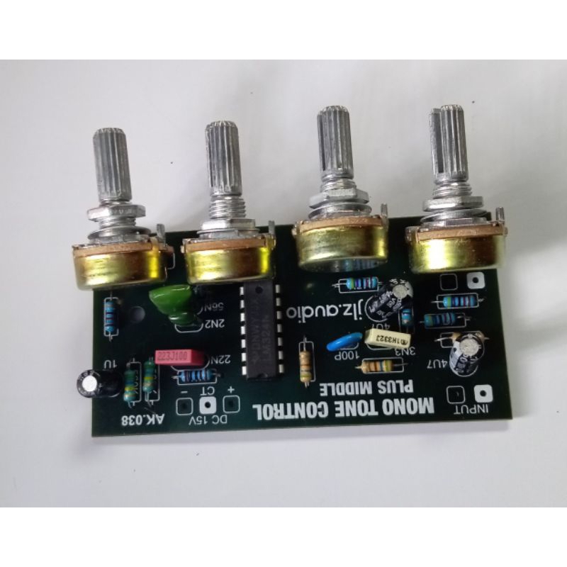 KIT TONE CONTROL MONO 4 POTENSIO Volume bass MIDLE dan treble