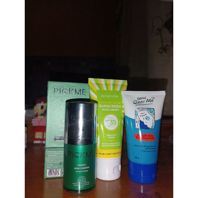 Preloved Sunscreen Azarine, Dermies, Serum Pick Me