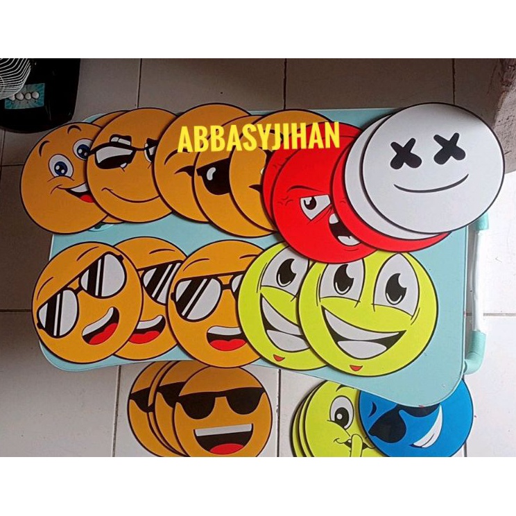 Promo MqT Wiper mobil Wiper Emot sticker wiper emoji wiper emoticon wiper emoji 1pcs  N
