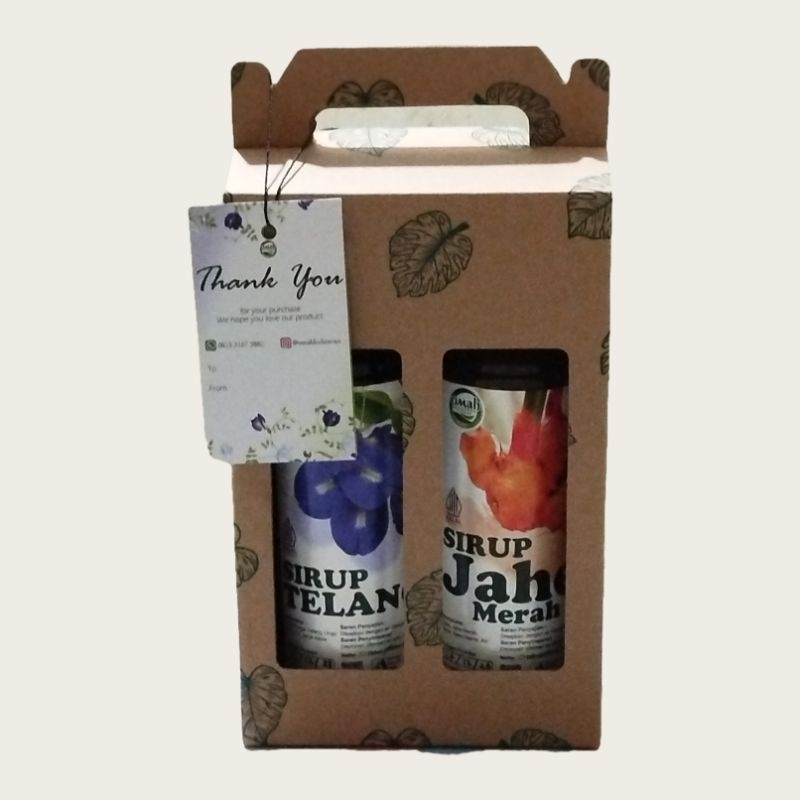 

Hampers Sirup Herbal | Give box tahun baru