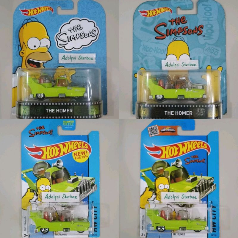 hotwheels hot wheels premium the homer hw city edisi the simpsons akta real riders ban karet error c