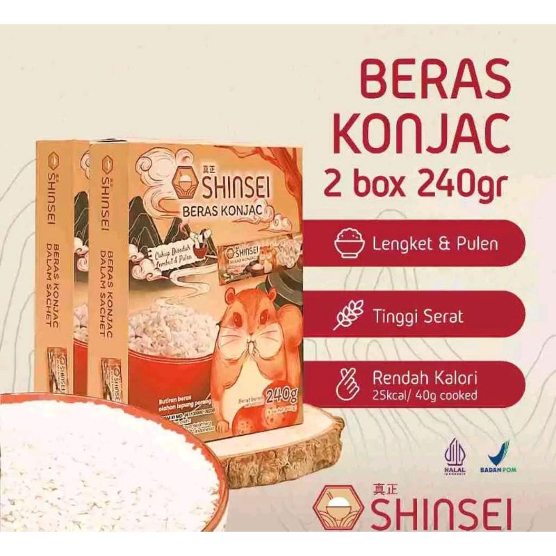 

shinsei konjac 2 box isi 12 sachet