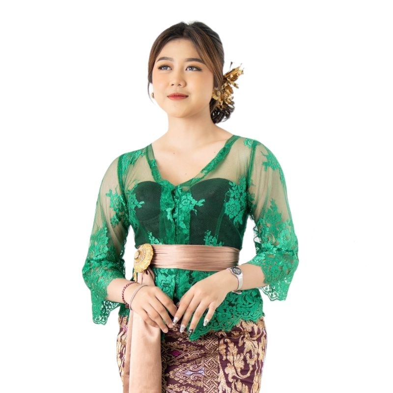Kebaya Brokat Metalik Bali