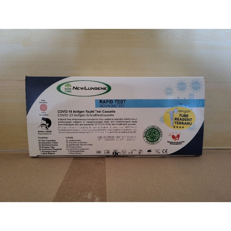 Antigen New Lungene deteksi Omicron isi 25 Pcs Exp 2025 Bln 12 Original