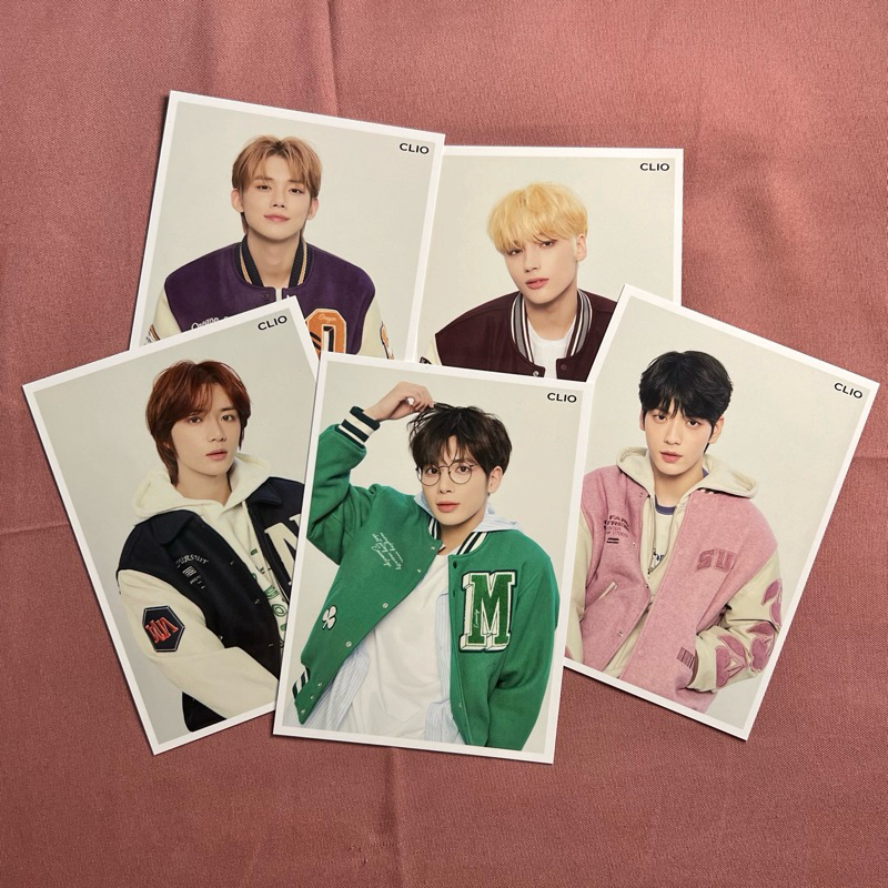TXT CLIO POSTCARD OT5 SOOBIN YEONJUN BEOMGYU TAEHYUN HUENINGKAI