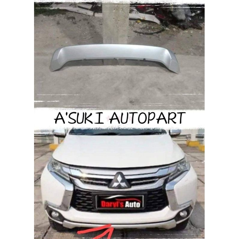 list garnis bemper depan pajero 2016-2020