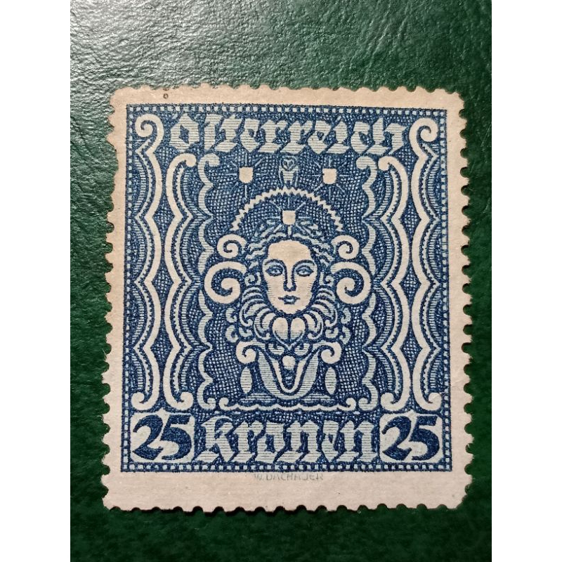 

Prangko Austria 25 Kronen Symbols Of Art and Science tahun 1922-1924 UN USED