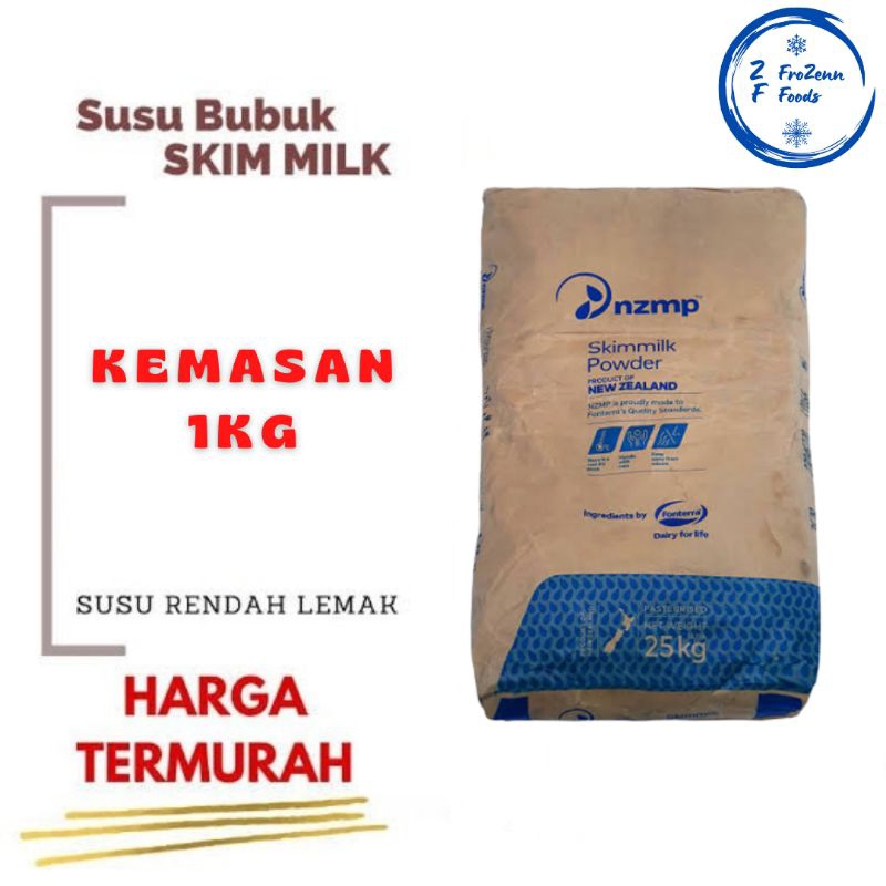 

SUSU BUBUK SKIM MILK POWDER RENDAH LEMAK 1 KG | SUSU NZMP SKIM MILK 1 KG