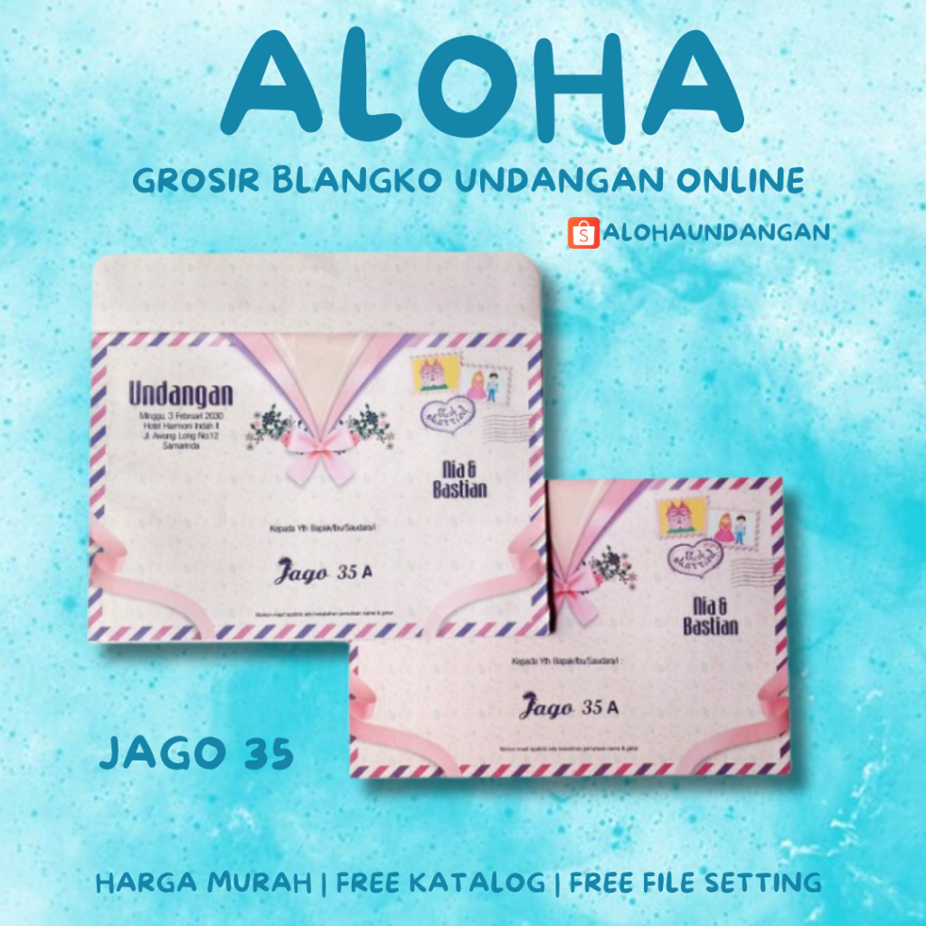 BLANGKO UNDANGAN JAGO 35 | Blangko Undangan kosong | Kertas Undangan Kosong | Undangan Murah | Blang
