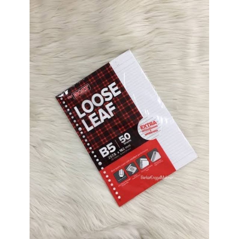 

Isi Binder Loose Leaf B5 Bergaris Isi 50