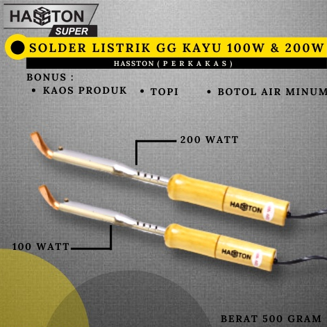 Jual Solder Listrik 100Watt 3890 100 Hasston Original Terbaru gg Kayu Alat Patri Listrik 100 Watt Al