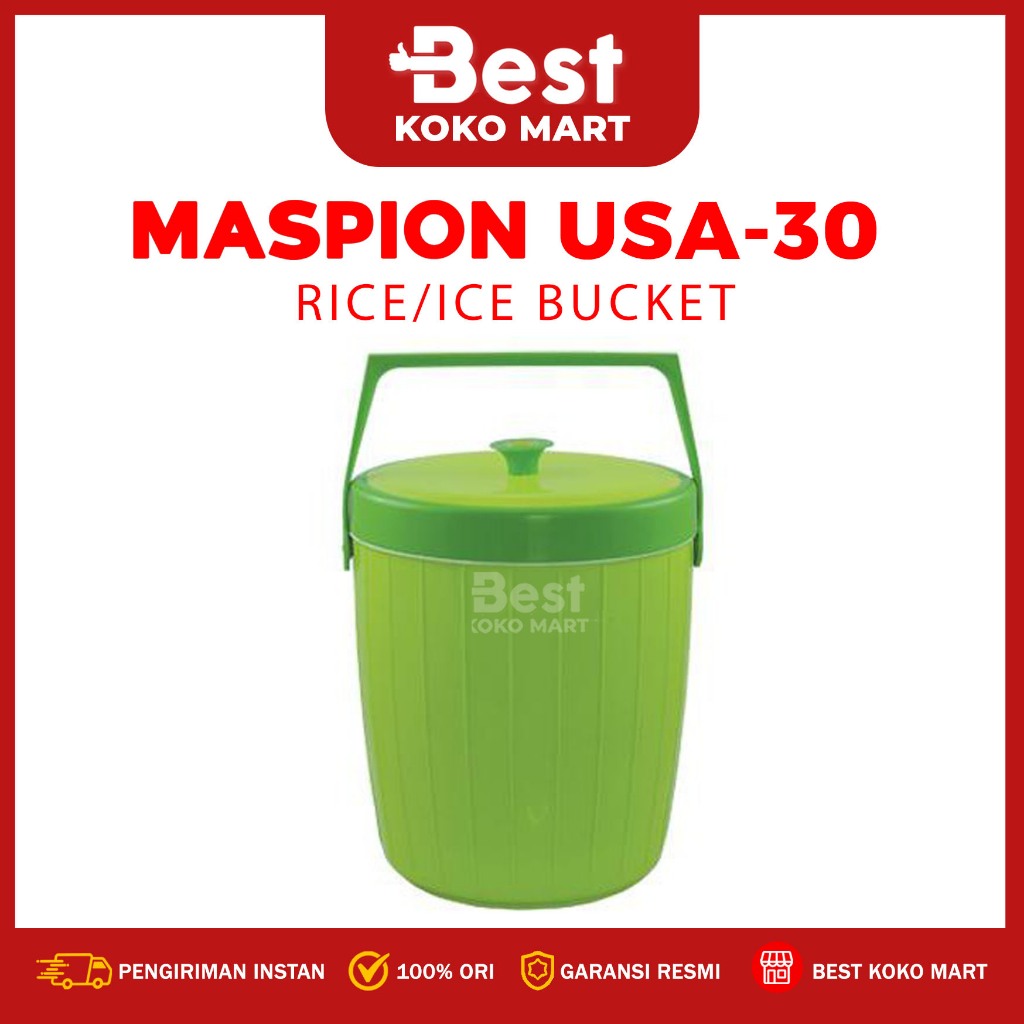 TERMOS ES MASPION 30 LITER/TERMOS NASI/RICE ICE BUCKET 30 LITER MASPION/THERMOS MASPION