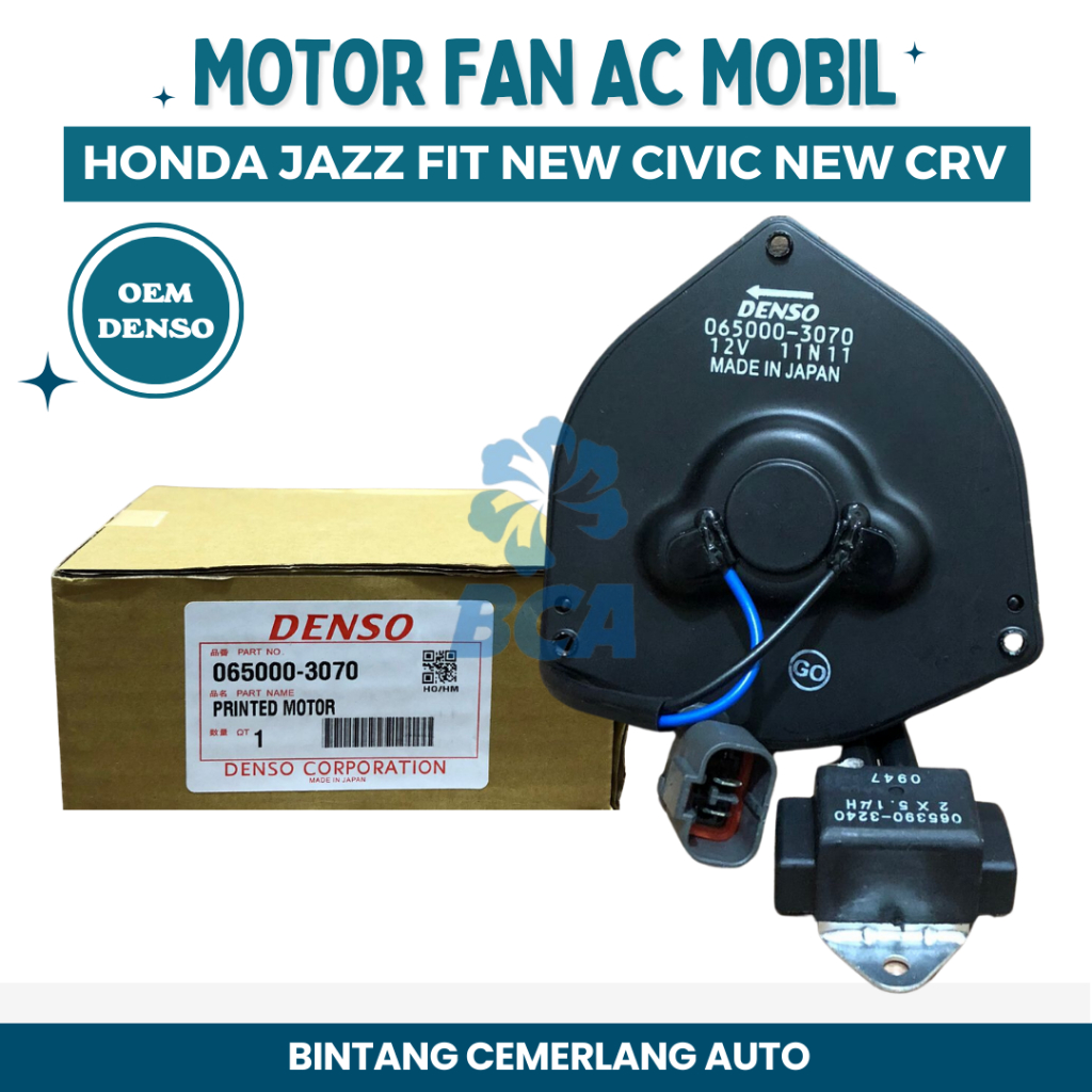 MOTOR FAN AC Mobil Honda Jazz Fit New Civic New CRV DENSO