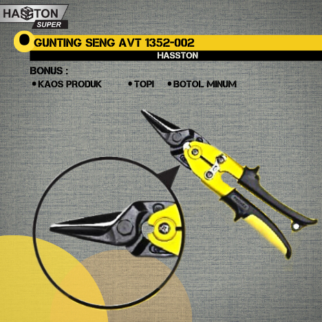Hasston Gunting Seng 1352 002 Original Terbaru Tin Snip Hasston Prohex Gunting Plat Hasston Gunting 