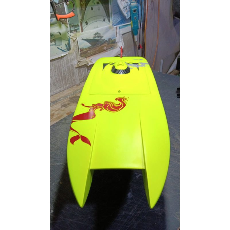 Rc boat hull catamaran full fiberglass