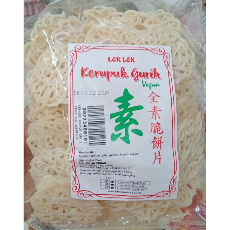 

Kerupuk Gurih Jaring Vegan Lek Lek 300g