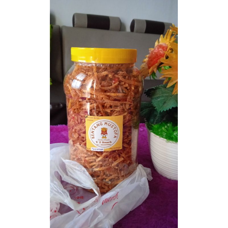 

kentang mustofa teri pedas manis toples 500 gr