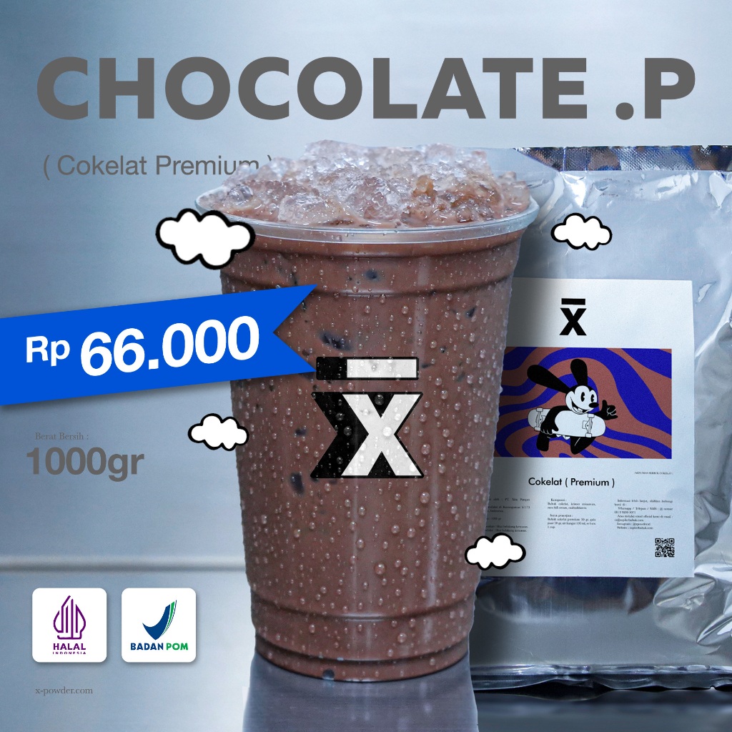 

X Powder - Bubuk Minuman Coklat Premium 1.000gr / 1kg