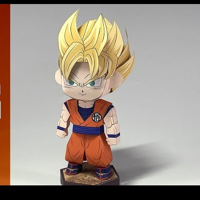 Papercraft Anime Dragon Ball DIY Action Figure