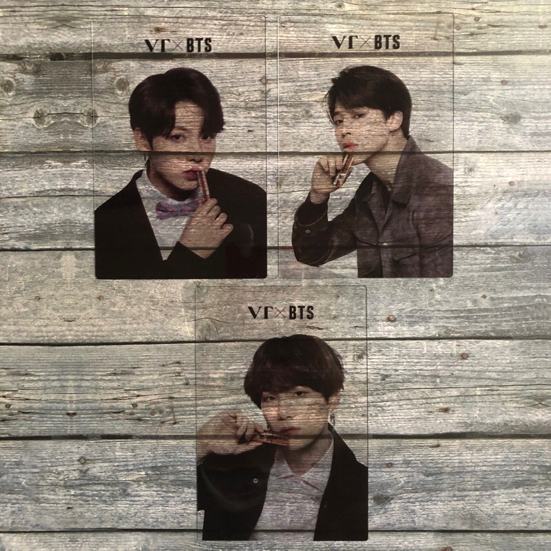 [ bts x vt cosmetic ] transparent postcard