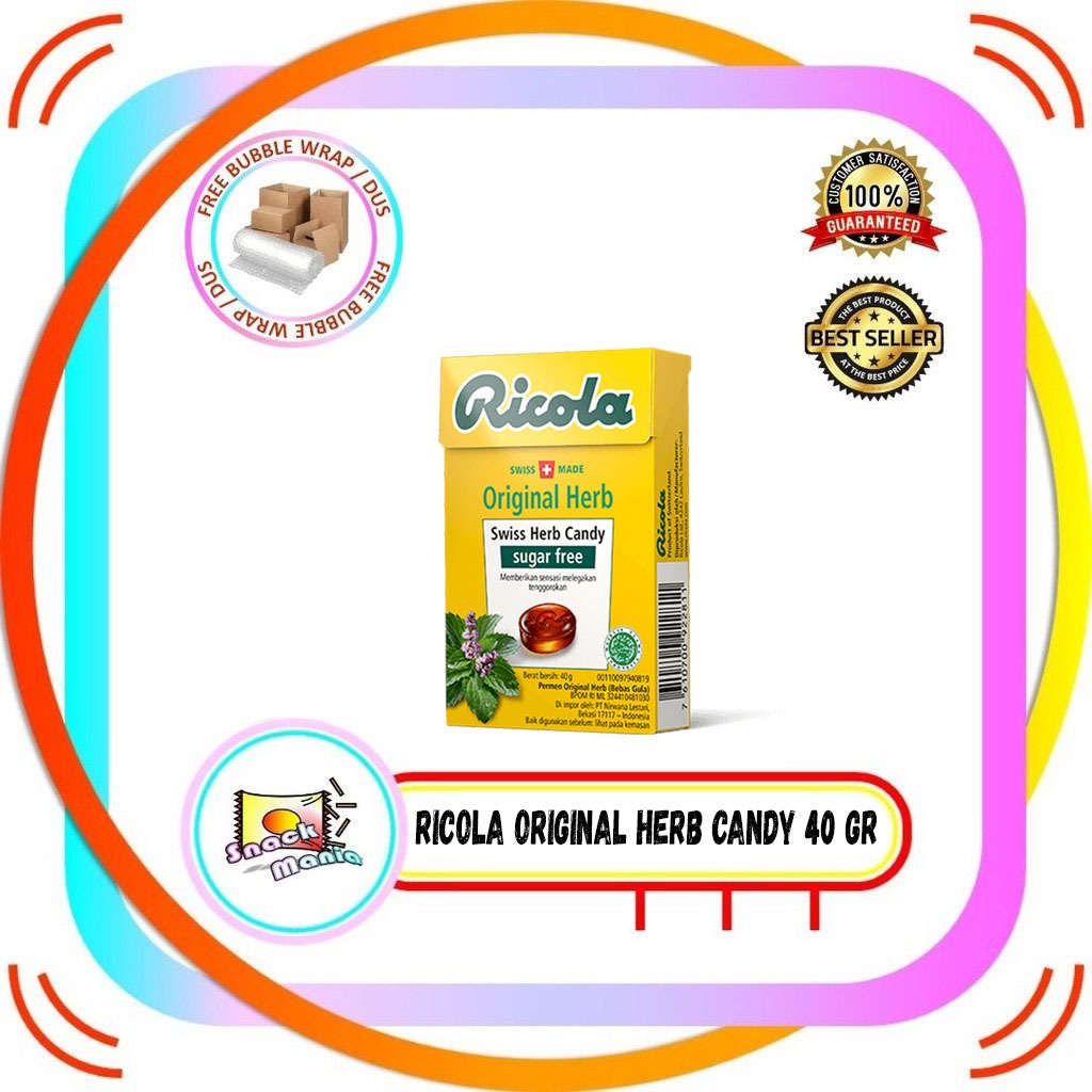 

Ricola Original Herb Candy ~ 40 gr Permen