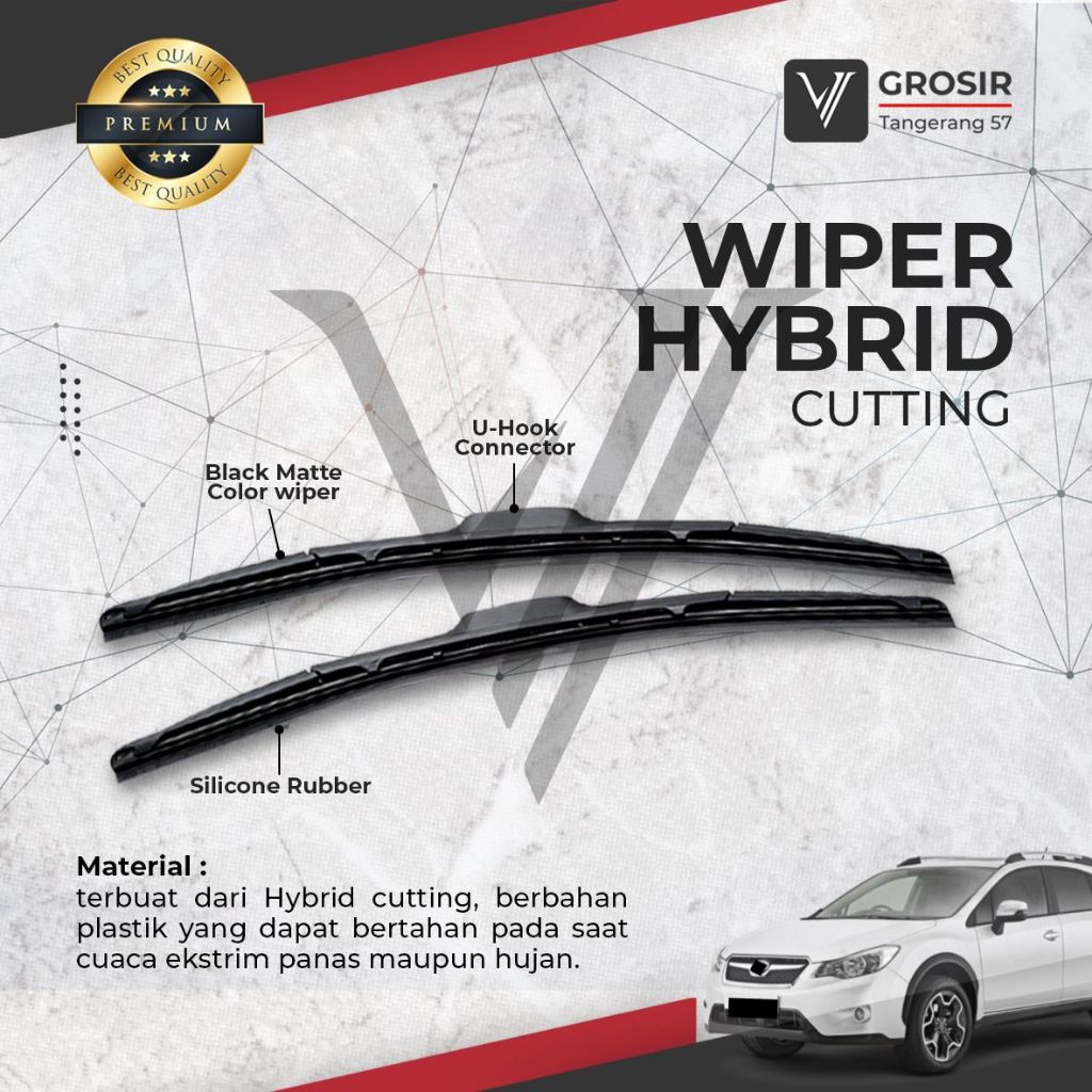 WIPER SUBARU XV HYBRID ECO / WIPER SUBARU XV HYBRID 2 PCS