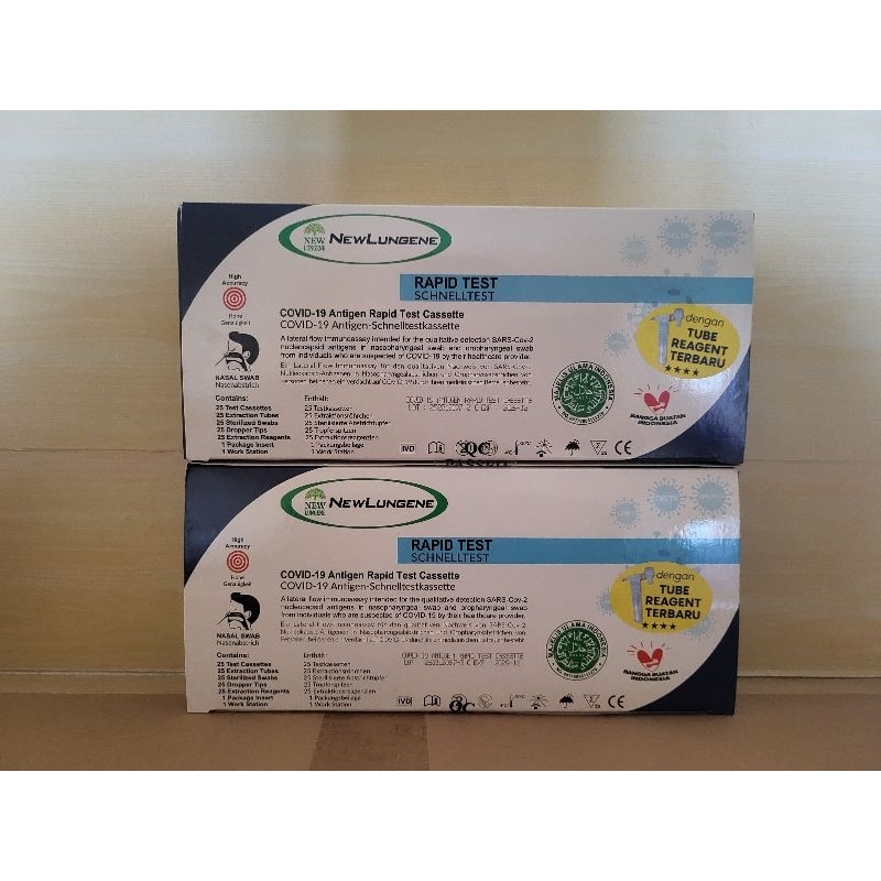 Antigen New Lungene deteksi Omicron isi 25 Pcs Exp 2025 Bln 12 Original