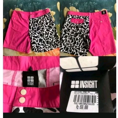 Celana Pendek Insight Prologue Boardshort Pink Original