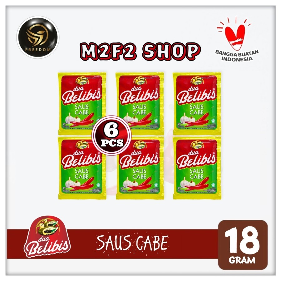 

Dua Belibis Saus Cabe Sambal Sachet - 18 gr (Kemasan 6 Pcs)