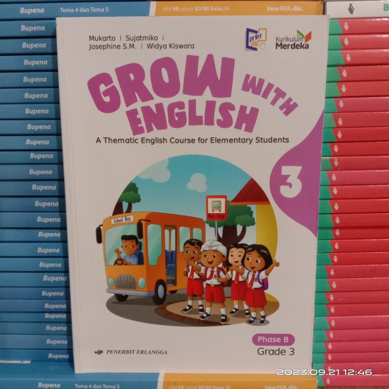 Grow With English Kelas 3 SD Kurikulum Merdeka Erlangga