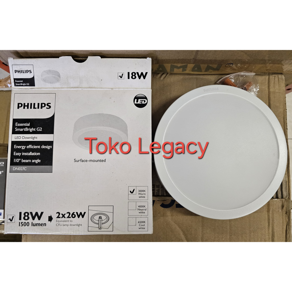 DOWNLIGHT LED PHILIPS DN027C OUTBOW 18 Watt 3000K WARM LIGHT