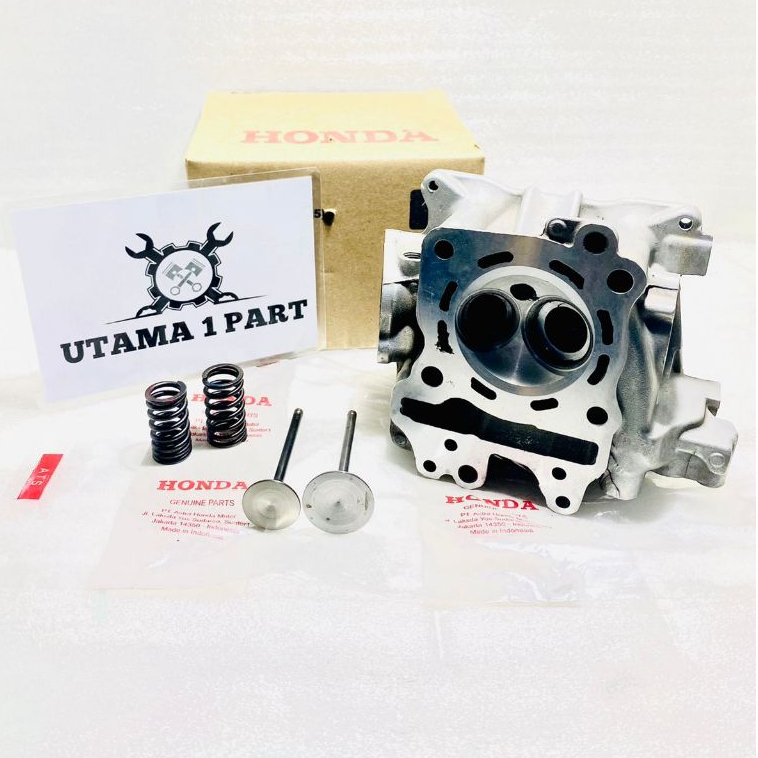SILINDER HEAD VARIO 125 VARIO 150 PCX 150 KLEP GEDE 25/30 BAHAN BARU GRESS BONUS KLEP 25/30+PER KLEP