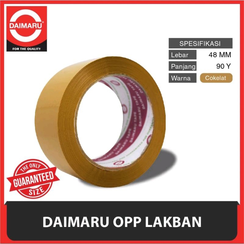 

Daimaru OPP Tape Coklat/Lakban Coklat 48MM-90YARD