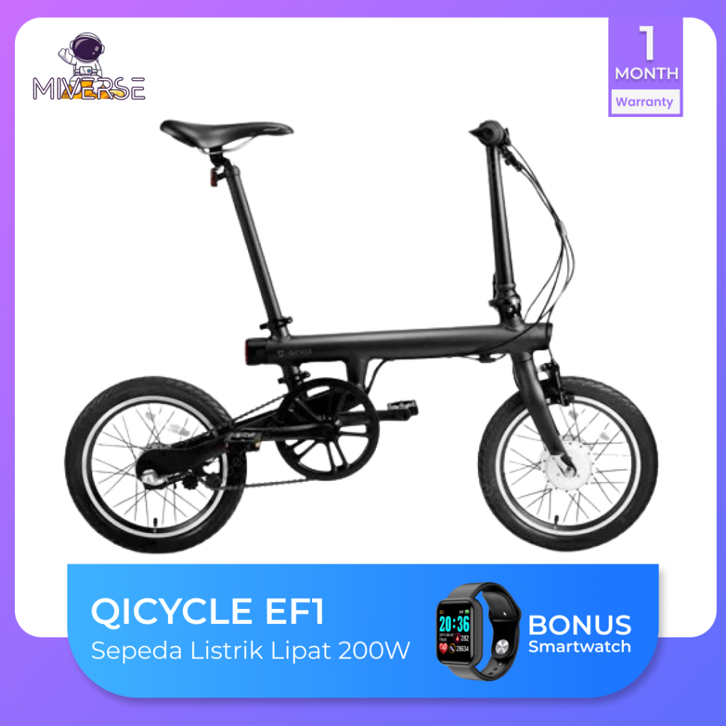 QiCycle EF1 Sepeda Listrik Lipat Moped Smart Bike China Version