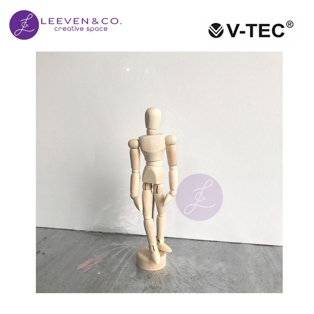 

V-TEC MANEKIN KAYU UKURAN 5.5" - 14 CM