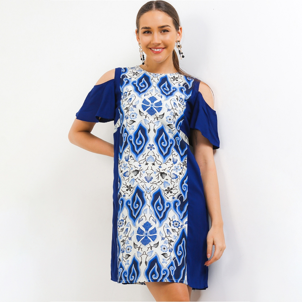 Rianty Batik Premium Wanita Dress Furing Jihan