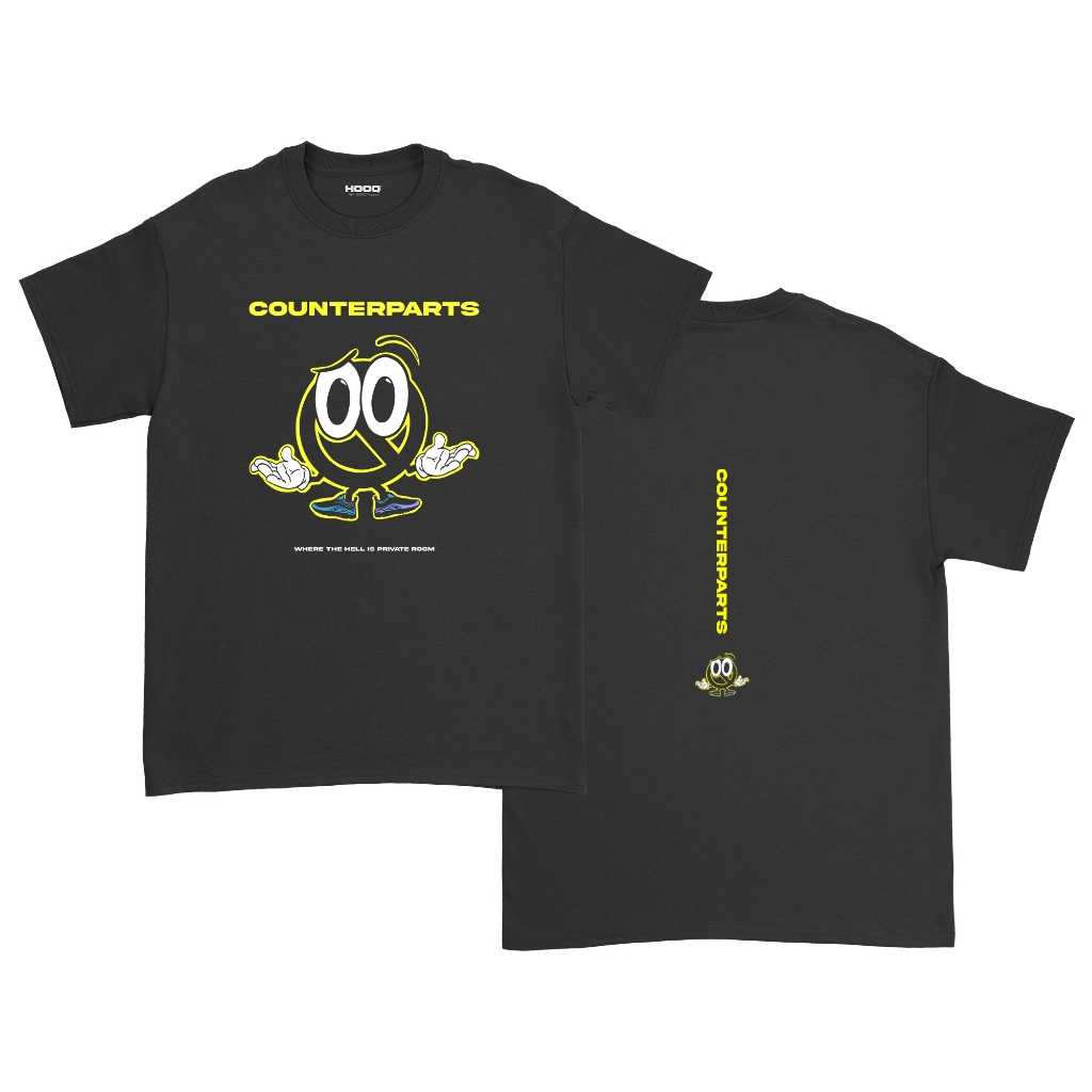 Counterparts T-shirt Reguler Fit Black Counterparts Band Merch