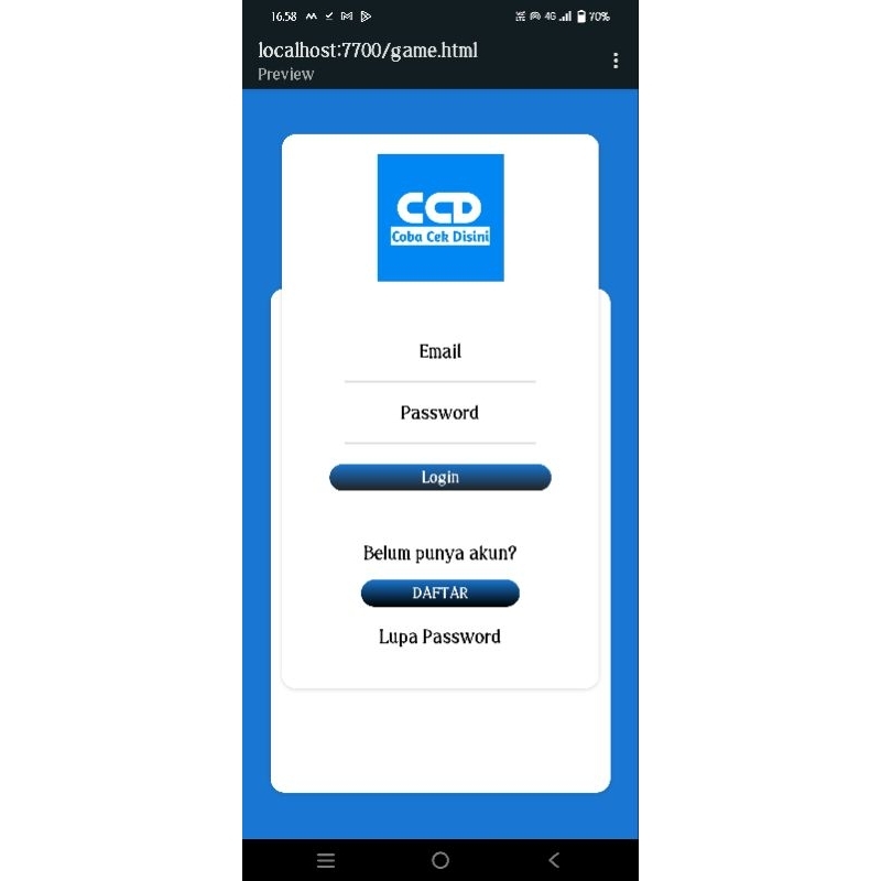 Script bukaolshop html login/daftar