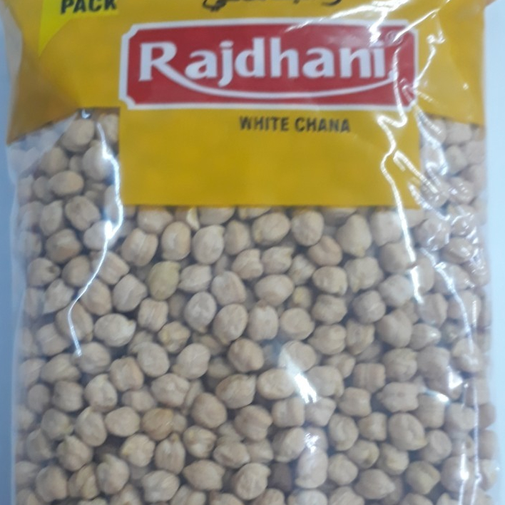 

WHITE CHANA RAJDHANI 500G / White Chickpeas / Kacang Arab