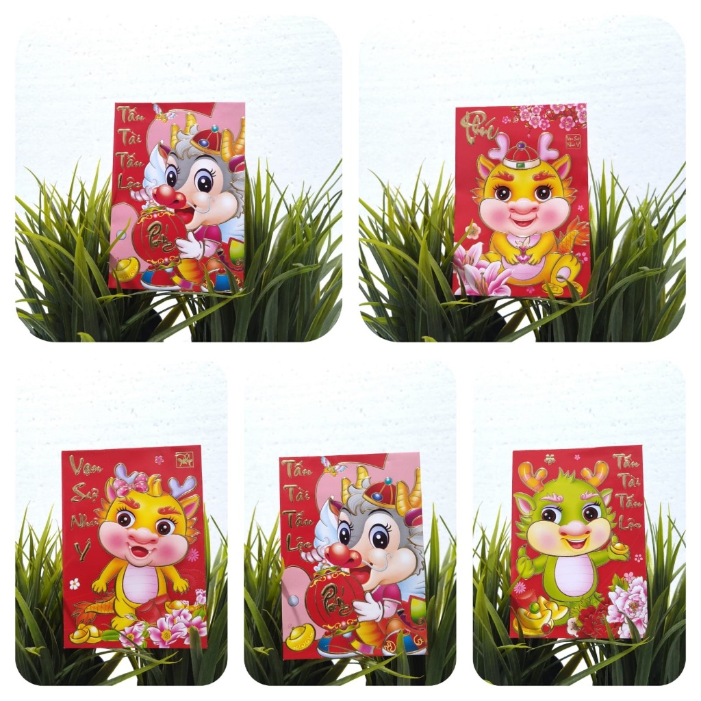 

Angpao Shio Naga/ Imlek 2024/ Chinese New Year/CNY (M) 6 pcs/