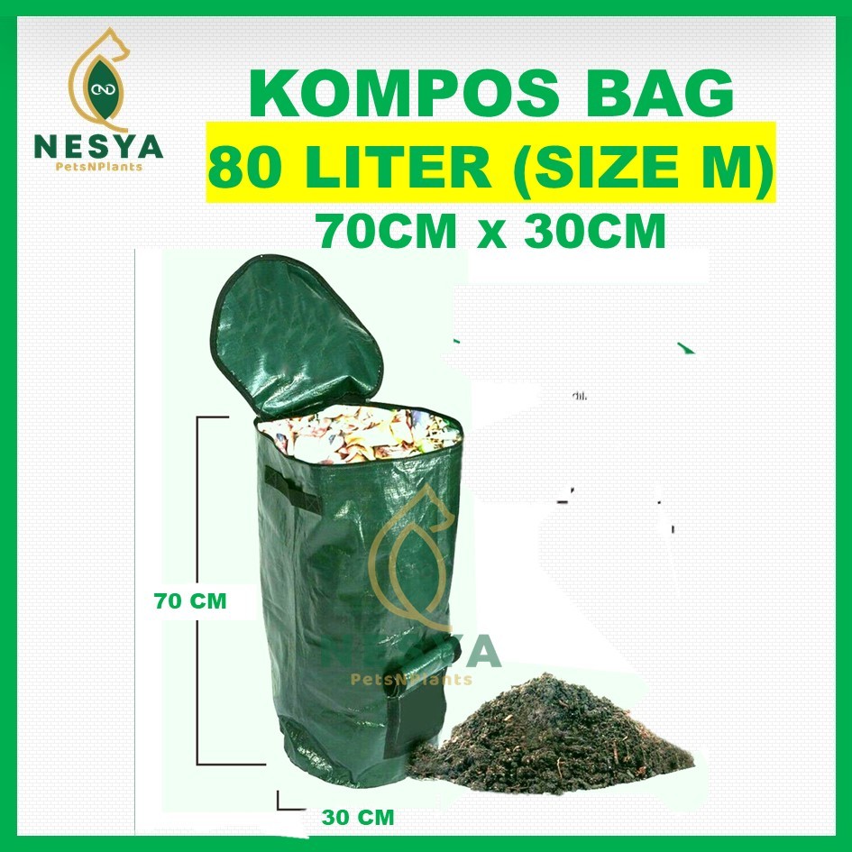 Compost Bag Size M Tas Pengolah Sampah Organik - Kompos Bag