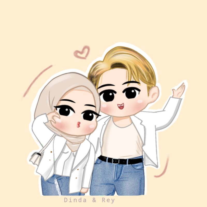 Chibi art style (style 1)| jasa ubah foto jadi kartun | ilustrasi wajah | karikatur wajah