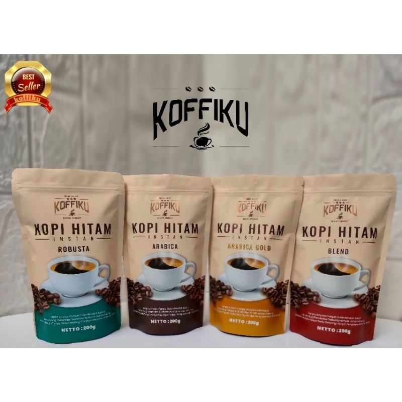 

KOFFIKU kopi original TANPA ampas paket BUNDLING kemasan 200grm