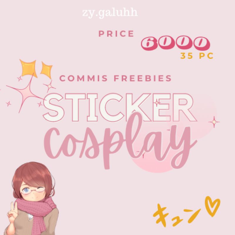 

custom sticker freebies cosplay(35 pc)